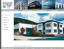 Tablet Screenshot of metallbau-poggel.de